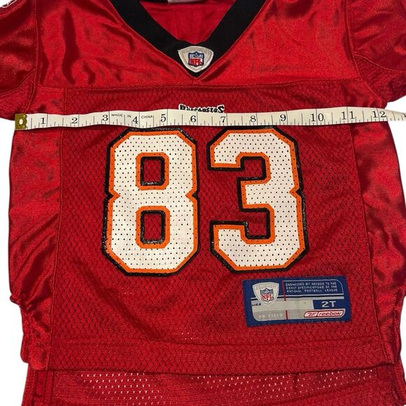 Vintage Reebok NFL Buccaneers Jurevicius #83 Jersey Toddler 2T Rare Y2K - Picture 6 of 11